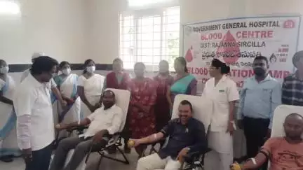 సిరిసిల్ల: జిల్లా వైద్య ఆరోగ్య శాఖ ఆధ్వర్యంలో జూన్ 14 ప్రపంచ రక్తదాతల దినోత్సవం సందర్భంగా రక్తదాన శిబిరం ఏర్పాటు