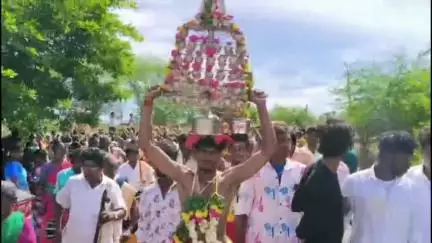 திருவாடனை: அரசூர் கிராமத்தில் ஸ்ரீ மகாசக்தி மாசாணி அம்மன் கோவில் ஏழாம் ஆண்டு பால்குட உற்சவம்