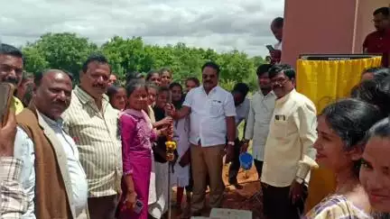 ಪಾವಗಡ: ಪಟ್ಟಣದಲ್ಲಿ ₹4 ಕೋಟಿ ವೆಚ್ಚದ ಕಾಲೇಜು ಕಟ್ಟಡ ನಿರ್ಮಾಣಕ್ಕೆ ಶಾಸಕ ವೆಂಕಟೇಶ್ ಭೂಮಿ ಪೂಜೆ