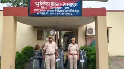 चित्तौड़गढ़: घटियावली के पास शंभूपुरा पुलिस ने की बड़ी कार्रवाई, 407 किलो डोडा चूरा किया जब्त