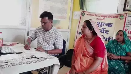 ठीकरी: ग्राम चीचली में स्वास्थ्य परीक्षण शिविर का हुआ आयोजन