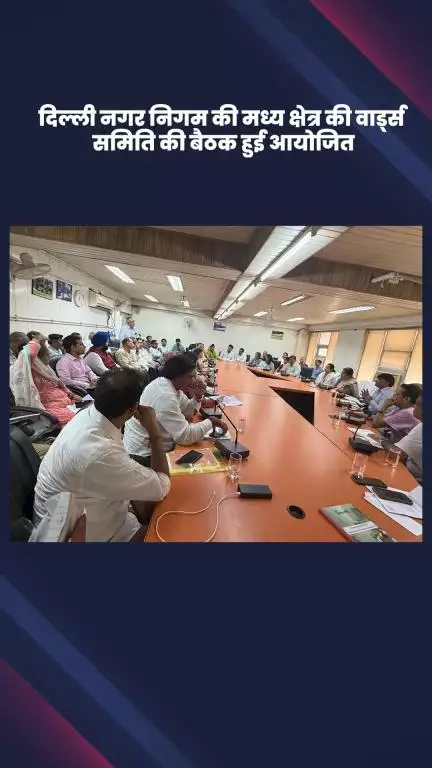 डिफेन्स कॉलोनी: दिल्ली नगर निगम की मध्य क्षेत्र वार्ड समिति की बैठक लाजपत नगर में आयोजित