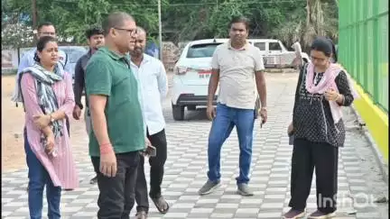 दुर्ग: जिले में निर्माण कार्य और सफाई व्यवस्था का किया गया औचक निरीक्षण