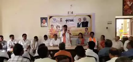 గద్వాల్: బిజెపి పార్టీ అధికారంలోకి వస్తే కాంగ్రెస్ పార్టీ ఖతంమవుతుంది:రాష్ట్ర ఓబిసి మోర్చా అధ్యక్షుడు ఆనంద్ గౌడ్
