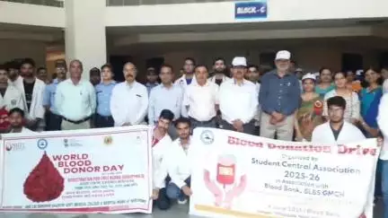 बल्ह: विश्व रक्तदान दिवस पर नेरचौक मेडिकल कॉलेज में जागरूकता रैली और सम्मान समारोह आयोजित, रक्तदाताओं को किया गया सम्मानित