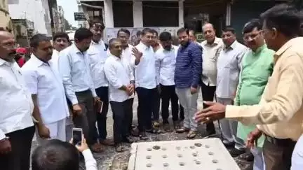 नगर: आ.संग्राम जगताप यांनी केली शहरातील विकास कामाची पाहणी : दिल्या आधिकऱ्याना सूचना