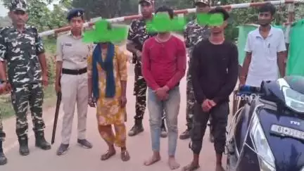 घोड़ासहन: जमुनिया एसएसबी के जवानों ने भारत-नेपाल बॉर्डर से एक नाबालिक लड़की सहित दो लड़कों को किया गिरफ्तार