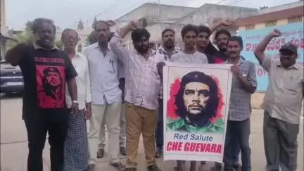 సిపిఎం ఆధ్వర్యంలో నిడదవోలులో ఘనంగా నిర్వహించిన చేగువేరా జయంతి