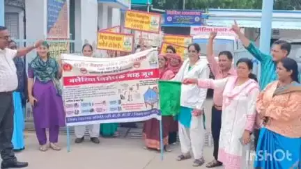 मनावर: मलेरिया निरोधक माह की मनावर में हुई शुरुआत, सिविल अस्पताल से जागरूकता रथ को किया गया रवाना