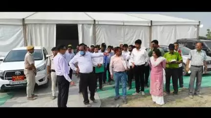 पचरुखी: प्रधानमंत्री के कार्यक्रम की तैयारियों का जायजा लेने पहुंचे बिहार सरकार के ऊर्जा विभाग के सचिव