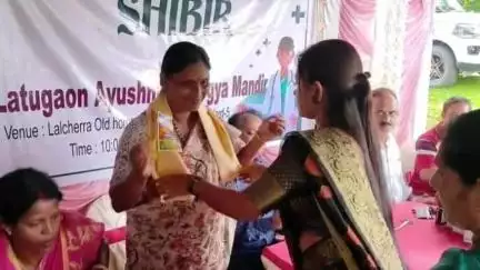 ধর্মনগর: লালছড়া গ্রামের অন্তর্গত লাতুগাও এলাকায় মেগা স্বাস্থ্য শিবির অনুষ্ঠিত হয়,উপস্থিত ওবিসি মোর্চার রাজ্য সভাপতি