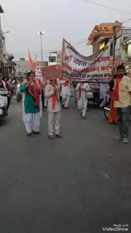 भरतपुर: स्वदेशी जागरण मंच ने विदेशी व्यापार का बहिष्कार करने को लेकर निकाली रैली