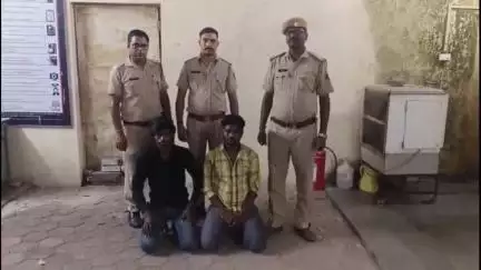 लाडपुरा: कोटा के जवाहर नगर पुलिस ने अवैध चाकू और शराब के साथ दो आरोपियों को किया गिरफ्तार
