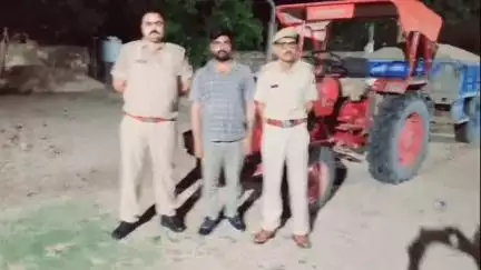 पाली: गुड़ा एंदला पुलिस ने ऑपरेशन अखरोट के तहत ट्रैक्टर-ट्रॉली सहित एक आरोपी को किया गिरफ्तार