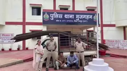 अभनपुर: मुजगहन थाना क्षेत्र में चोरी के दो आरोपियों को किया गया गिरफ्तार, एक आरोपी अभनपुर का निवासी