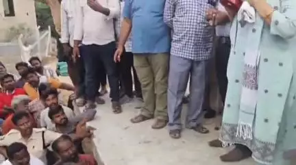 మంత్రాలయం: చట్నీహళ్లి గ్రామంలో వివాదంలో ఉన్న శ్మశాన వాటికకు కంచె ఏర్పాటు చేయించిన జాయింట్‌ కలెక్టర్‌ నవ్య