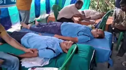 চাপড়া: কৃষ্ণনগর পুলিশ জেলার উদ্যোগে চাপরা থানার ব্যবস্থাপনায় রক্তর্পণ উৎসব এবং বিনামূল্যে স্বাস্থ্য পরীক্ষা শিবিরের আয়োজন