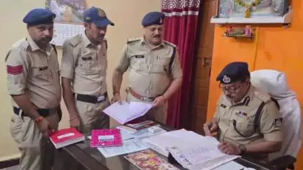 शाजापुर: पुलिस अधीक्षक यशपाल सिंह राजपूत ने बेरछा थाने का किया निरीक्षण