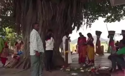 కామసముద్రంలోని అంకాలమ్మకు బోనాలు సమర్పించిన భక్తులు