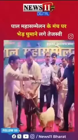 Pal  samaj ka raili tha jo Tejaswi yadav patna me panache and sheep 🐑  ka Bachcha lekar dhumne lage jo esh tashbir  ke
