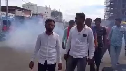 परभणी: आंदोलन करून परत आलेल्या प्रहारच्या पदाधिकाऱ्यांचे खानापूर फाटा येथे स्वागत