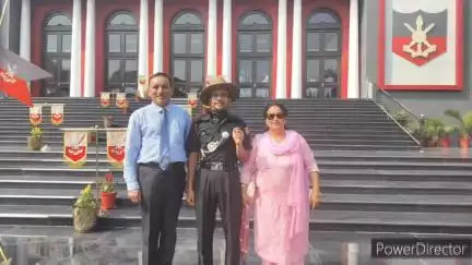 नादौन: जनसुह क्षेत्र के कार्तिक शर्मा बने सेवा में लेफ्टिनेंट, पासिंग आउट परेड में मिला अधिकारी का रैंक