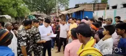 कांडी: कांडी प्रखंड के सुंडीपुर में एसडीएम ने अतिक्रमित खेल मैदान का किया निरीक्षण