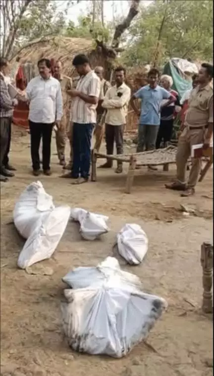 यूपी के प्रयागराज में आकाशीय बिजली गिरने से ज़िंदा जले एक ही परिवार के 4 लोग