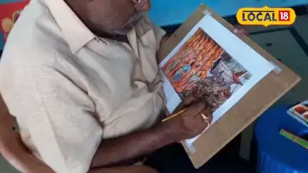 Heartfelt Art Tribute to Ahmedabad Plane Crash Victims | విమాన ప్రమాదం..  చిత్ర నివాళి | #Local18V