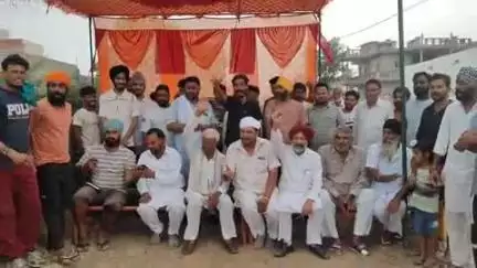 श्रीविजयनगर के 23GB गांव में ग्रामीणों ने प्रशासन के खिलाफ दूसरे दिन भी किया धरना-प्रदर्शन