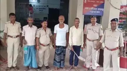बरबीघा: बरबीघा थाना पुलिस ने तीन वारंटियों को किया गिरफ्तार, भेजा जेल