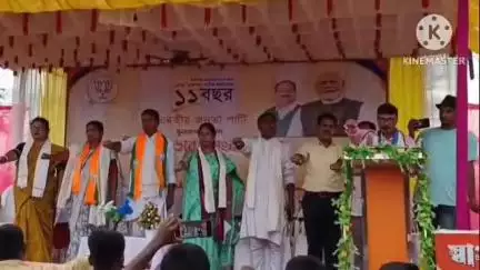 ধর্মনগর: যুবরাজনগর মন্ডল বিজেপি দলেরউদ্যোগে দেওছড়া টিলাবাড়ি মাঠে আয়োজিত বিকশিত ভারত সংকল্প সভা অনুষ্ঠিত হয়