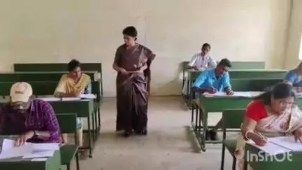 ஆற்காடு: ஆற்காடு SSS கல்லூரியில் நடைபெற்ற குரூப் 1 முதல் நிலை தேர்வை மாவட்ட ஆட்சியர் சந்திரகலா நேரில் ஆய்வு