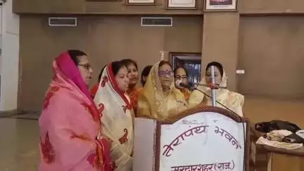 सरदारशहर: तेरापंथ भवन में अणुव्रत समिति का शपथग्रहण समारोह आयोजित, पदाधिकारियों को दिलाई गई शपथ