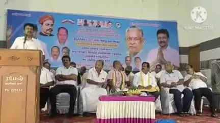 கரூர்: மாவட்ட சோழிய வெள்ளாளர் சமூக முன்னேற்ற சங்கம் சார்பில் கலந்தாய்வு கூட்டம்