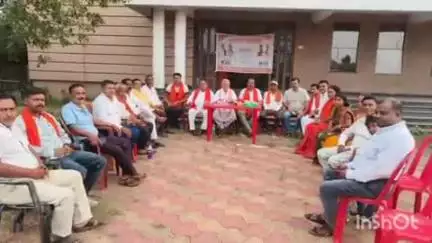 मांडू: भाजपा जिला कार्यालय में भाजपा नगर परिषद मंडल द्वारा संकल्प सभा का आयोजन