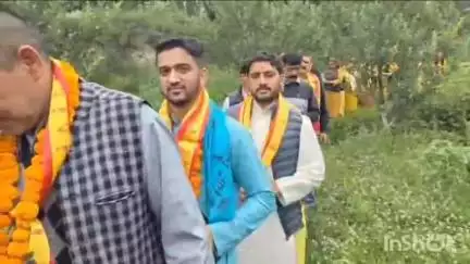 चौपाल: चौपाल के बमटा में भागवत कथा के पहले दिन कलश यात्रा में पहुंचे हजारों लोग, क्षेत्र की सैकड़ों महिलाएं रहीं मौजूद