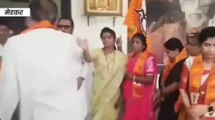 मेहकर: केंद्रीय मंत्री प्रतापराव जाधव यांच्या नेतृत्वावर विश्वास ठेवून उबाठा पक्षाच्या महिला पदाधिकाऱ्यांचा  पक्षप्रवेश