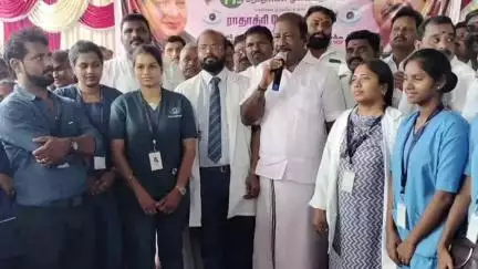 சங்கராபுரம்: வாணாபுரம் தனியார் கூட்டரங்கில் அதிமுக சார்பில் நடைபெற்ற மாபெரும் இலவச கண் சிகிச்சை மற்றும் பொது மருத்துவ முகாம்
