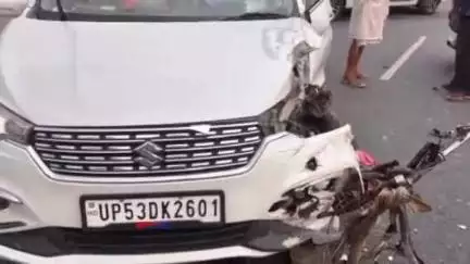 खलीलाबाद: मनियरा पेट्रोल पंप के सामने कार की टक्कर से साइकिल सवार की हुई मौत, कार सवार 4 लोग हुए घायल