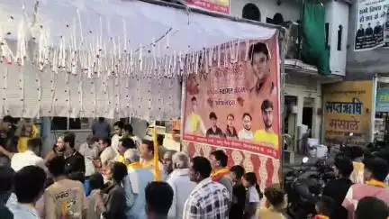 जौरा: जौरा शहर में महर्षि गालव के प्रकट दिवस पर त्यागी समाज ने निकाला चल समारोह