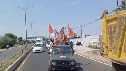 ખેડબ્રહ્મા: શહેરમાં ધ્વજારોહણ સંકલ્પ યાત્રા 3 ને લઈ ભવ્યાતિભવ્ય શોભાયાત્રા નીકળી..!