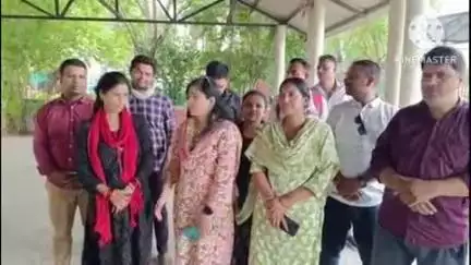 हुज़ूर: उच्च माध्यमिक शिक्षक भर्ती वेटिंग सूची के अभ्यर्थियों का नियुक्ति की मांग को लेकर धरना