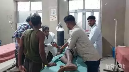 मैनपुरी: दन्नाहार में खेत में चारा काटते समय किशोर की उंगली चारा मशीन से कटी, जिला अस्पताल में कराया गया भर्ती