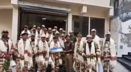 जोशीमठ: चार धाम यात्रा और पुष्कर कुंभ के सफल सुरक्षा सहयोग के बाद आईटीबीपी जवानों को दी गई विदाई