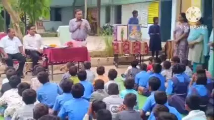 टेमर के प्राथमिक और पूर्व माध्यमिक विद्यालय में धूमधाम से मनाया गया शाला प्रवेशोत्सव