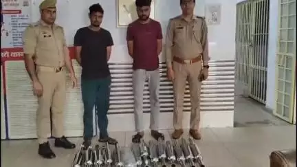 मुज़फ्फरनगर: अवैध साइलेंसर बेचने वाले 2 आरोपियों को गिरफ्तार किया गया, 14 बुलेट साइलेंसर बरामद, दिल्ली से लाकर बेचते थे जनपद में