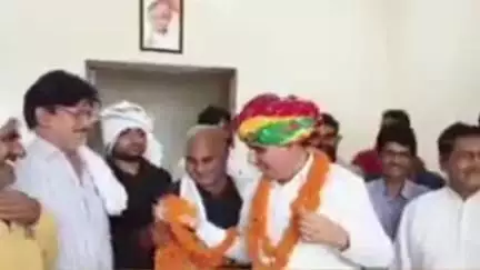 आरटीडीसी के पूर्व चेयरमैन धर्मेंद्र राठौड़ को कोटपूतली में पूर्व संसदीय सचिव के अगुवाई में किया गया स्वागत