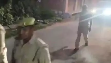 सदर CO ने तालग्राम पुलिस के साथ किया पैदल गस्त