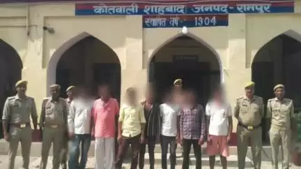 शाहाबाद: शाहबाद कोतवाली पुलिस ने करीमगंज गांव से बलवा के मामले में 7 वारंटियों को गिरफ्तार कर कोर्ट में पेश किया, भेजा जेल